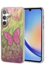 Newface Samsung Galaxy A34 5g Kılıf Blade Aynalı Desenli Kapak - Desen 5