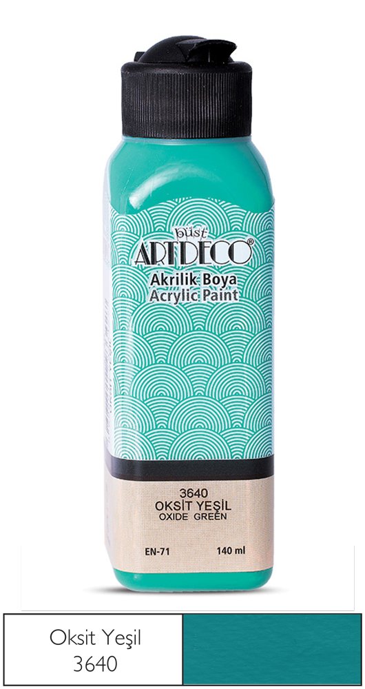 Akrilik Ahşap Boyası 140ml 3640 Oksit Yeşil