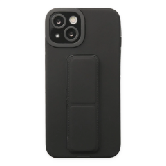 İphone 14 Plus Kılıf Mega Standlı Silikon - Siyah