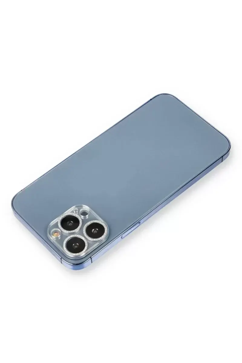 Newface İphone 12 Pro Shine Kamera Lens Koruma Cam - Gümüş