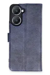 Newface Vivo Y18 Kılıf Trend S Plus Kapaklı Kılıf - Lacivert