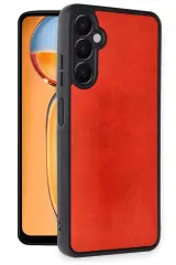 Newface Samsung Galaxy A36 Kılıf Aras Deri Kapak - Kırmızı