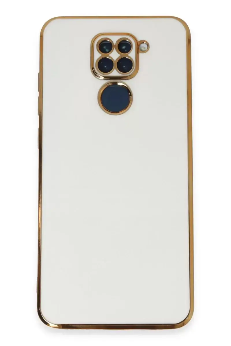 Newface Xiaomi Redmi Note 9 Kılıf Volet Silikon - Beyaz