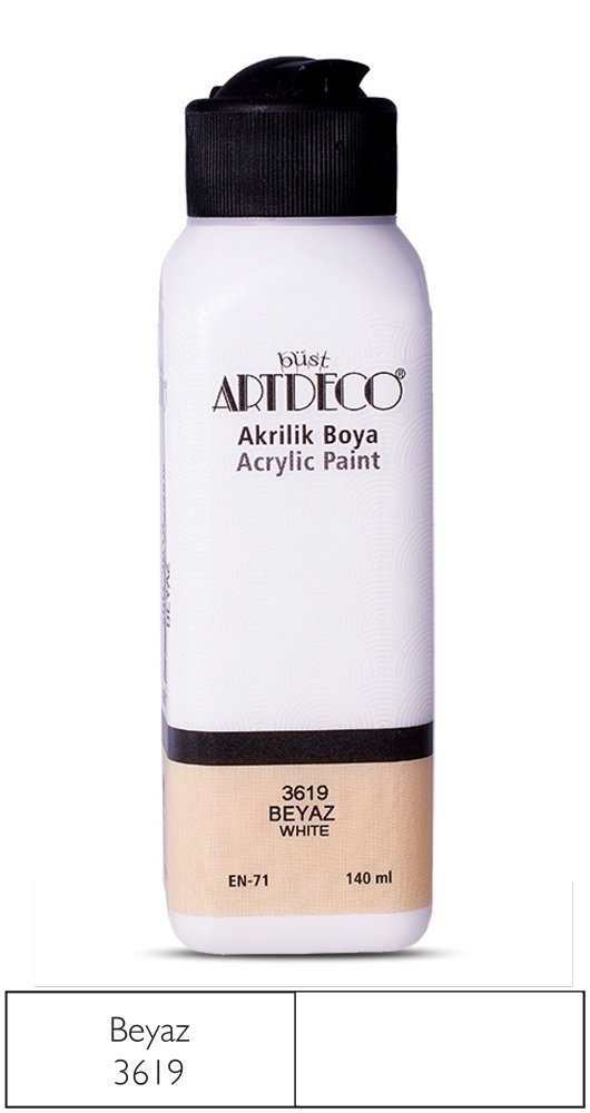 Akrilik Ahşap Boyası 140ml 3619 Beyaz