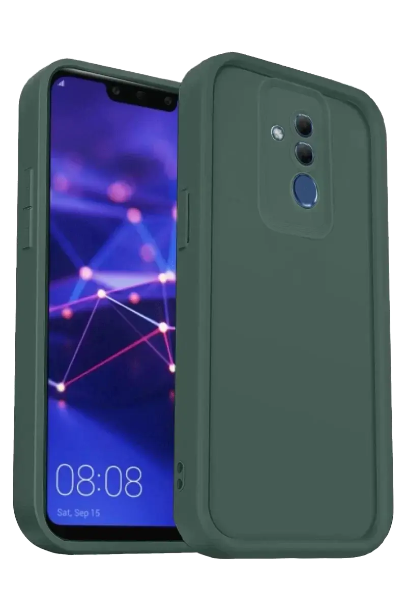 Newface Huawei Mate 20 Lite Kılıf Viera Silikon - Koyu Yeşil