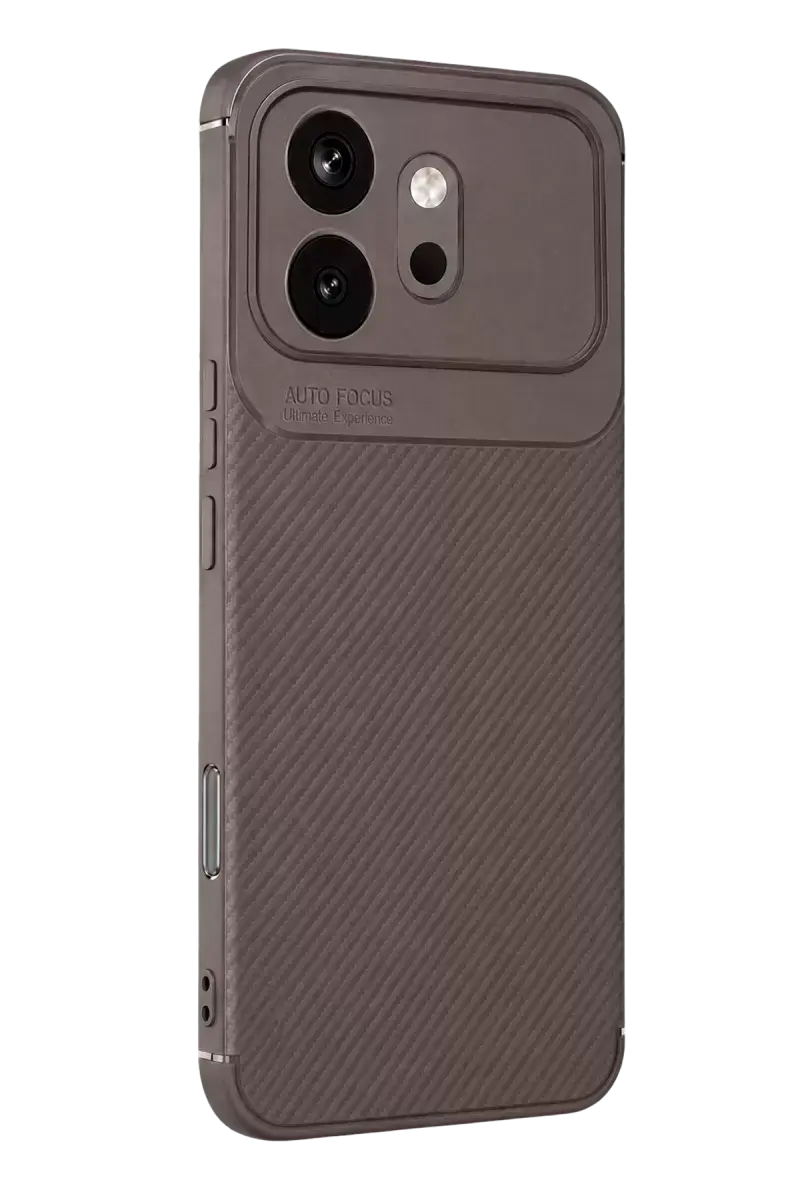 Newface Huawei Honor 600 Auto Focus Karbon Kapak - Gri