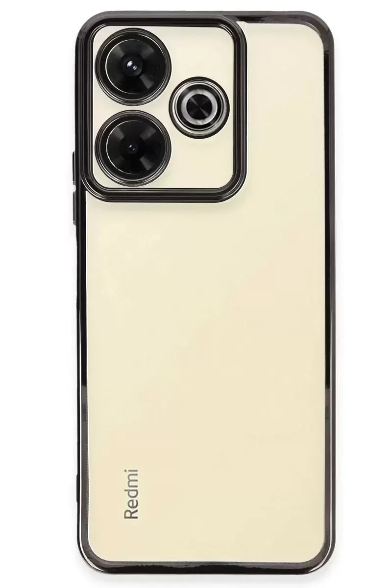 Newface Xiaomi Redmi 13 4g Kılıf Razer Lensli Silikon - Siyah