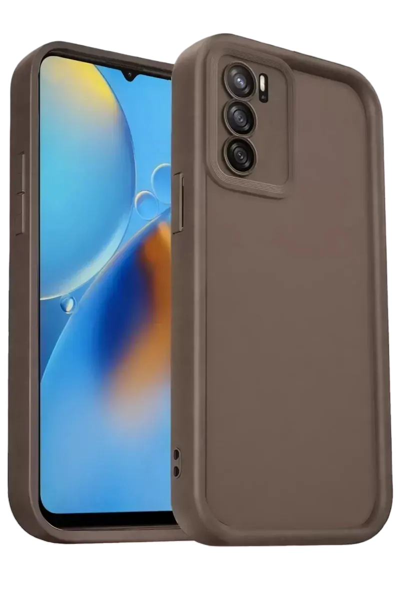 Newface Oppo A16 Kılıf Viera Silikon - Kahverengi