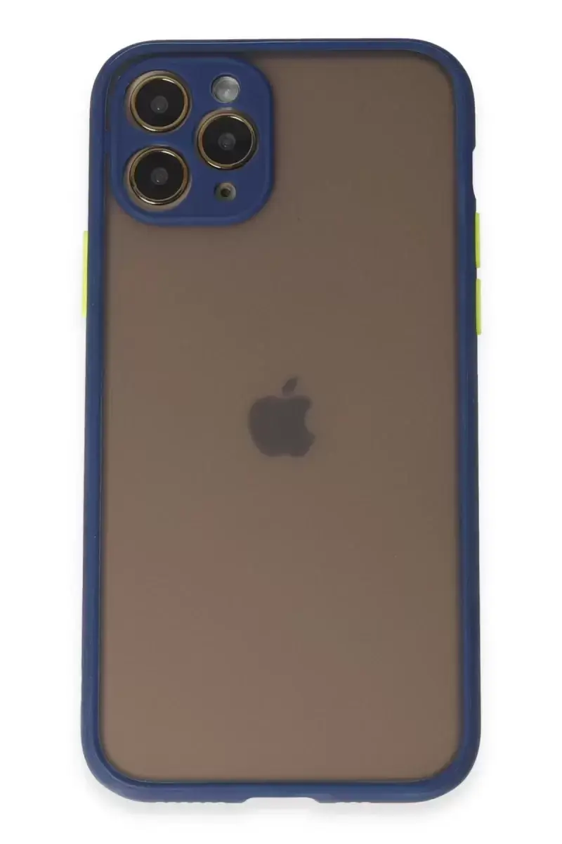 Newface Apple İphone 11 Pro Kılıf Montreal Silikon Kapak - Lacivert