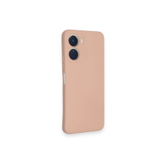 Vivo Y16 Kılıf Nano İçi Kadife Silikon - Pudra