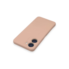 Vivo Y16 Kılıf Nano İçi Kadife Silikon - Pudra