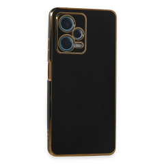 Xiaomi Redmi Note 12 Pro Plus Kılıf Volet Silikon - Siyah