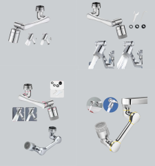 Esnek 1080° Musluk Başlığı 3 Eklemli Hareketli Su Modlu Lavabo Aparatı