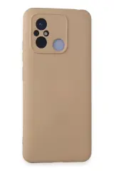 Newface Xiaomi Redmi 12c Kılıf Nano İçi Kadife Silikon - Pudra