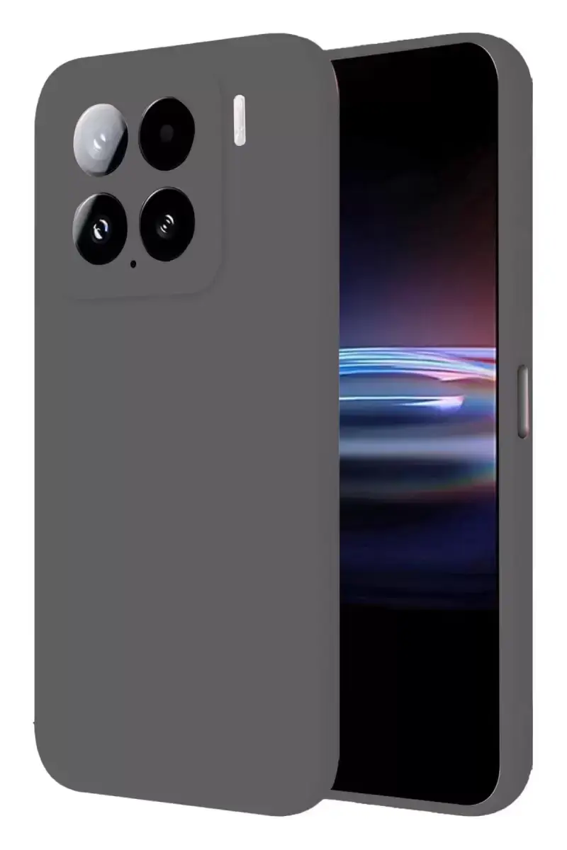 Newface Xiaomi Mi 15 Pro Kılıf Nano İçi Kadife Silikon - Gri