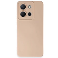 Vivo Y36 Kılıf Nano İçi Kadife Silikon - Pudra