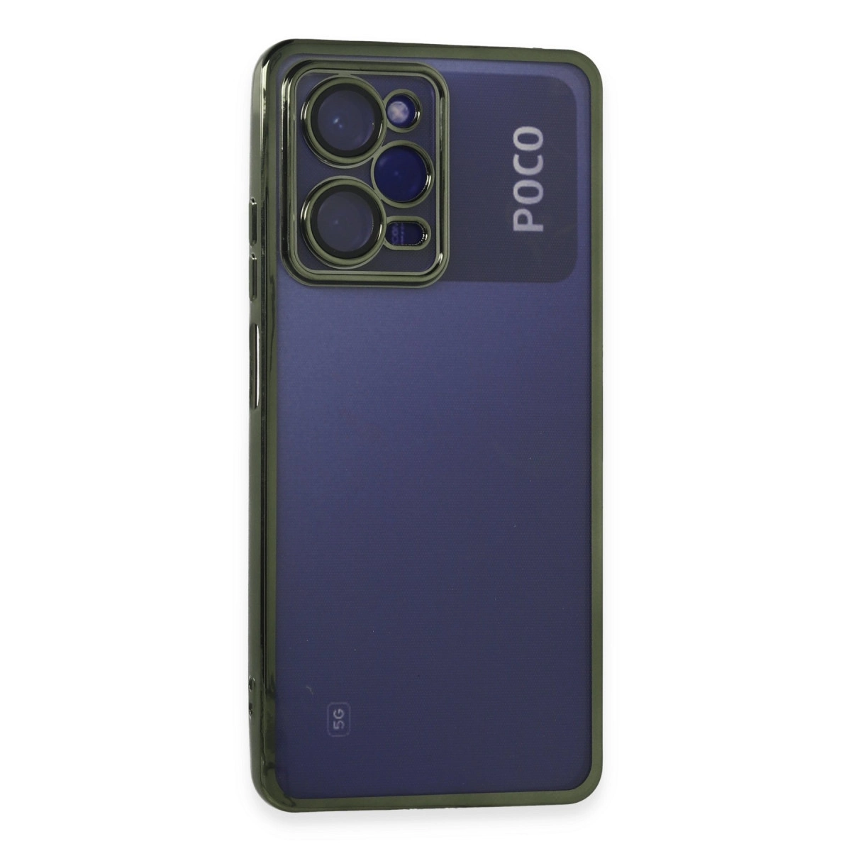 Xiaomi Poco X5 Pro 5g Kılıf Razer Lensli Silikon - Yeşil