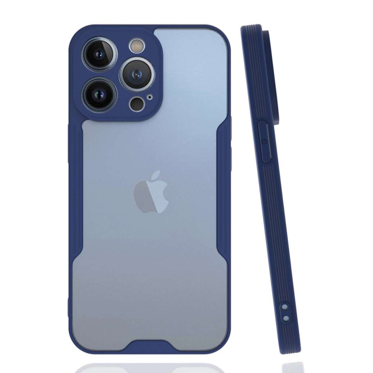 İphone 14 Pro Max Kılıf Platin Silikon - Lacivert