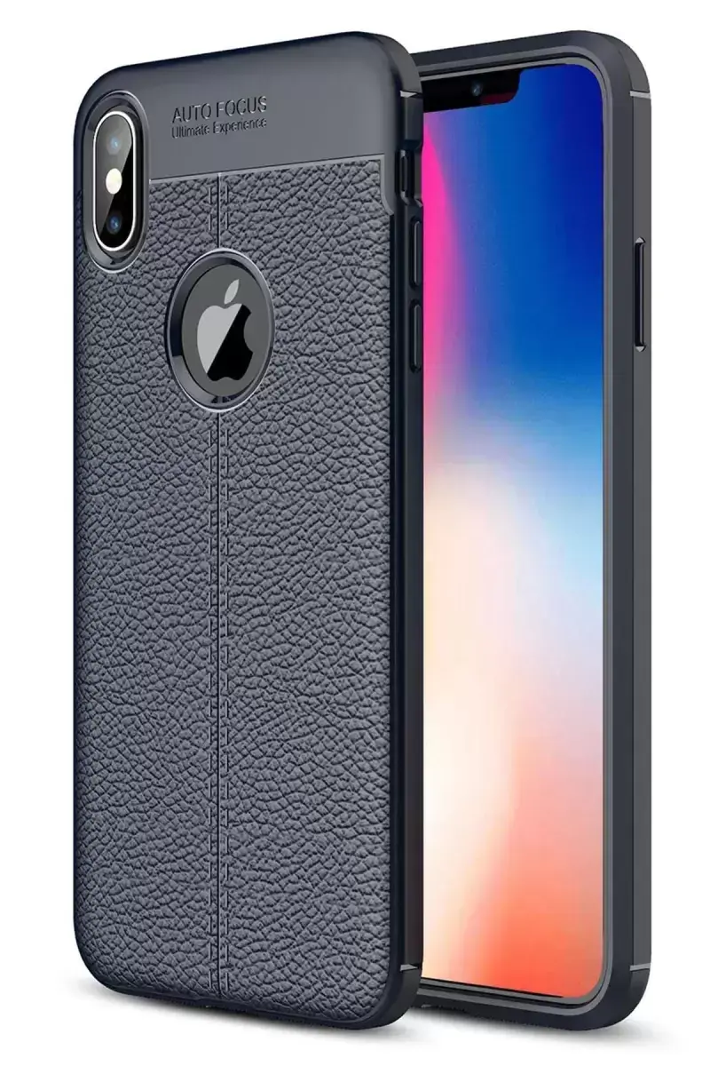 Newface İphone Xs Max Kılıf Auto Focus Kapak - Lacivert