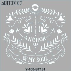 Stencil 30x30cm Ruhun Çıpası 181