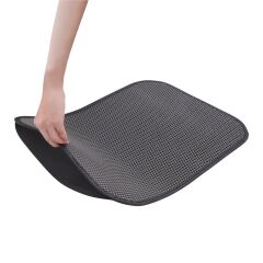 Cattie Elekli Kedi Tuvalet Önü Paspası 45 x 60 cm Gri