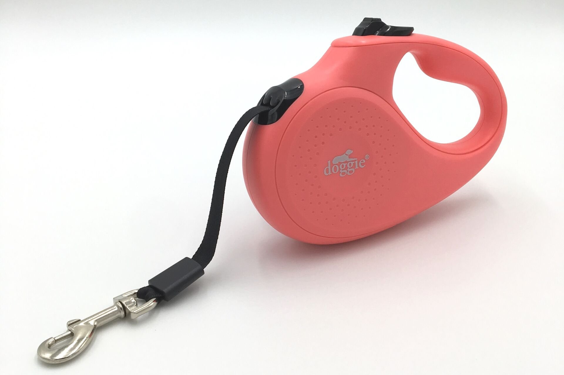 Doggie Master Seri Otomatik Makaralı Köpek Gezdirme 25 kg / 5 M Pembe