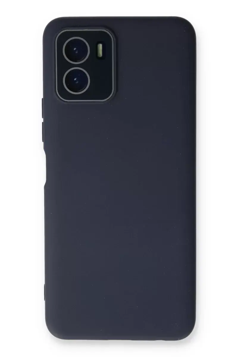 Newface Vivo Y15s Kılıf Lansman Glass Kapak - Lacivert