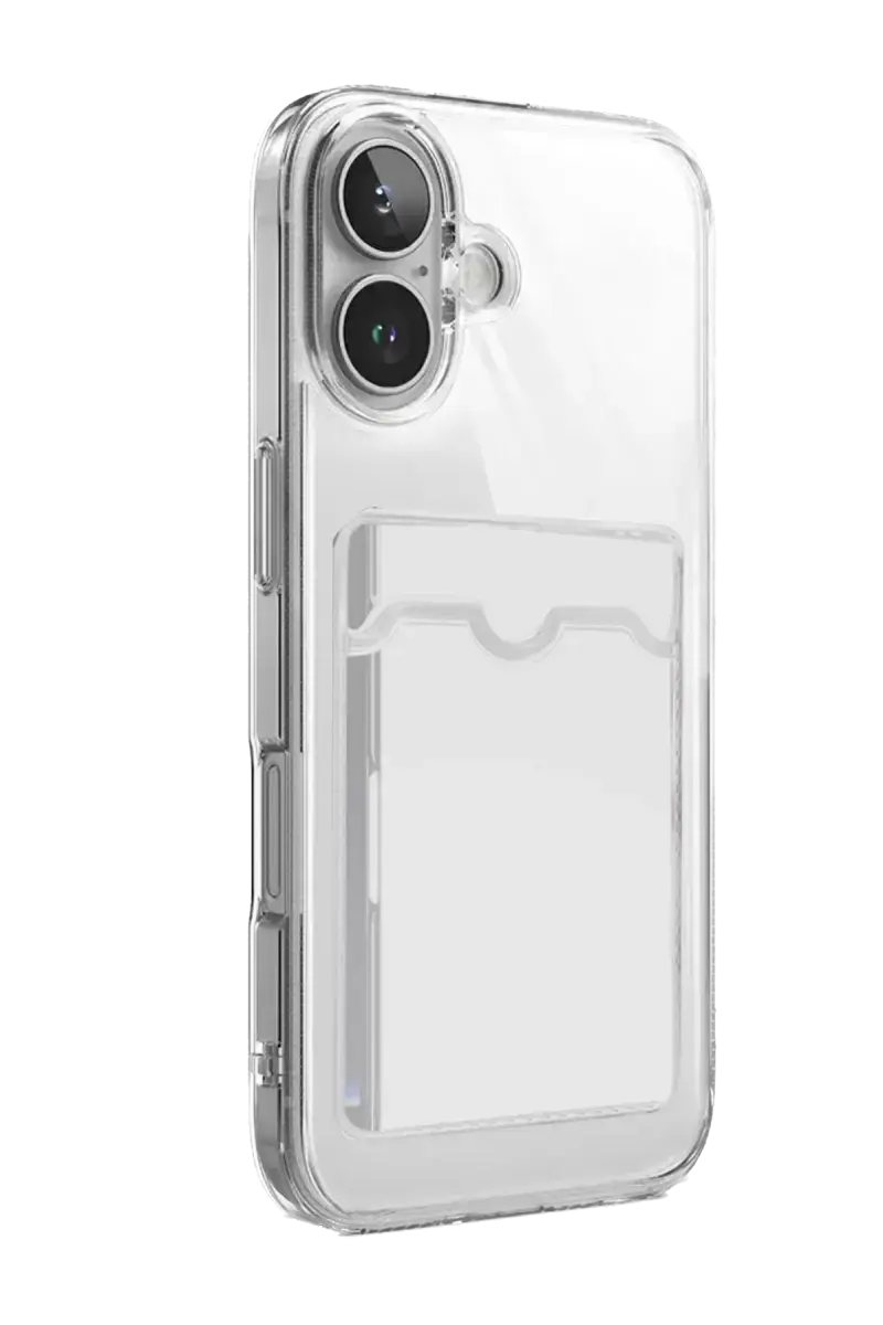 Newface Apple İphone 17 Kart Şeffaf Silikon - Şeffaf