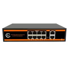 Novacom Nd1p802alf-8*10/100m Bıt Ports 2*10/100m Uplink Port Watchdog Poe Switch