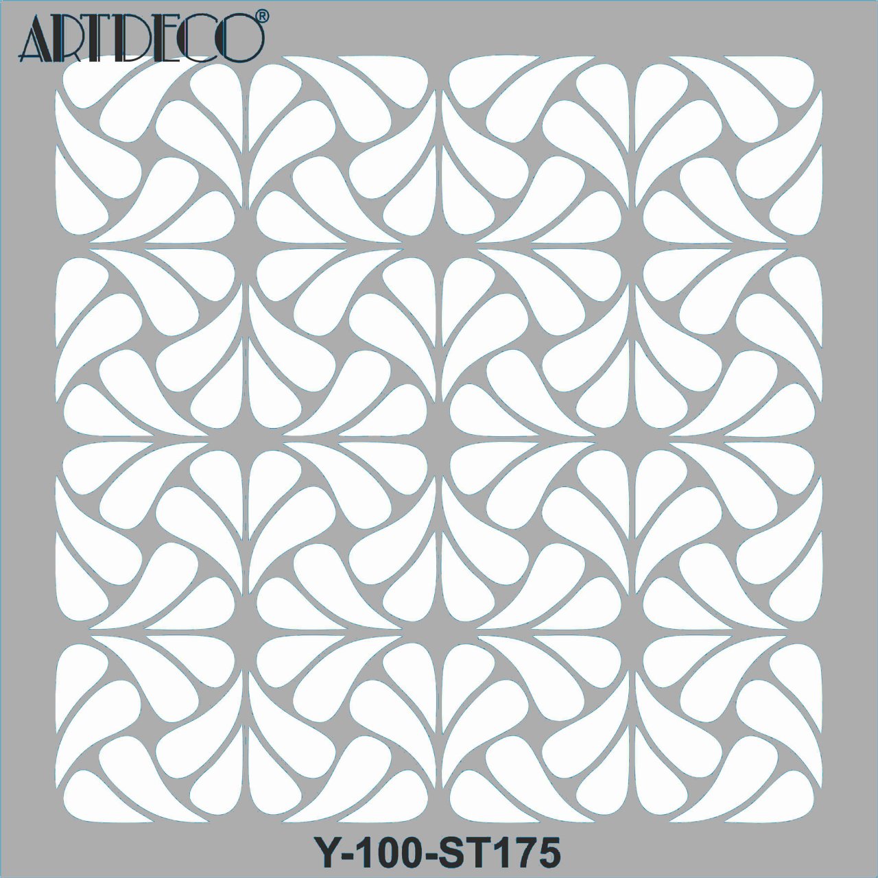 Stencil 30x30cm Geometrik Desen 175