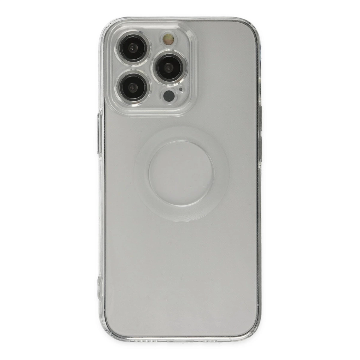 İphone 13 Pro Kılıf Santa Lens Silikon - Şeffaf