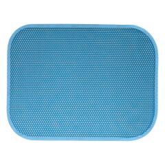 Cattie Elekli Kedi Tuvalet Önü Paspası 45 x 60 cm Turkuaz