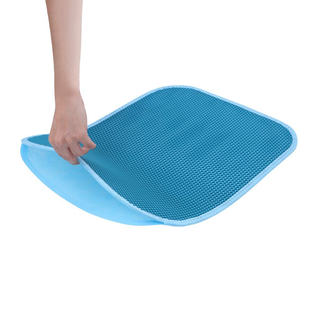 Cattie Elekli Kedi Tuvalet Önü Paspası 45 x 60 cm Turkuaz