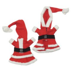 Yılbaşı Noel Baba Kostümü Kapüşonlu XS 20 CM