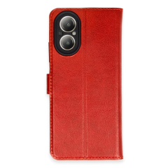 Realme 12 Lite Kılıf Trend S Plus Kapaklı Kılıf - Kırmızı