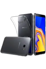 Newface Samsung Galaxy J4 Plus Kılıf Lüx Şeffaf Silikon