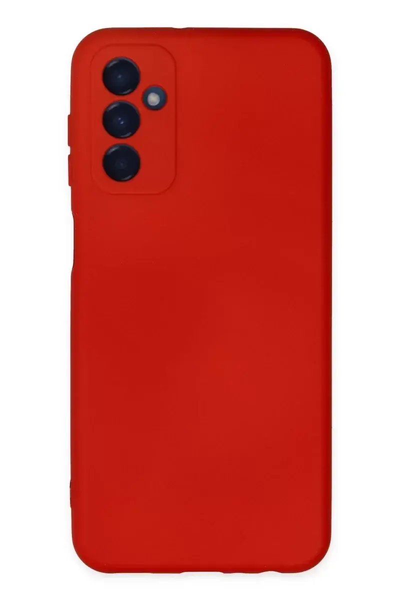 Newface Samsung Galaxy M23 Kılıf Nano İçi Kadife Silikon - Kırmızı