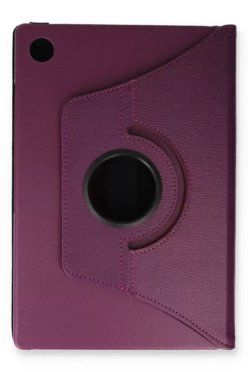 Newface Samsung Galaxy Tab A9 Plus Kılıf 360 Tablet Deri Kılıf - Mürdüm