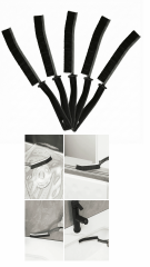 5 Adet İnce Kıl Fırça Banyo Mutfak Pencere Oluk Klozet Kenarı Kavisli Detay Temizleme Fırçası