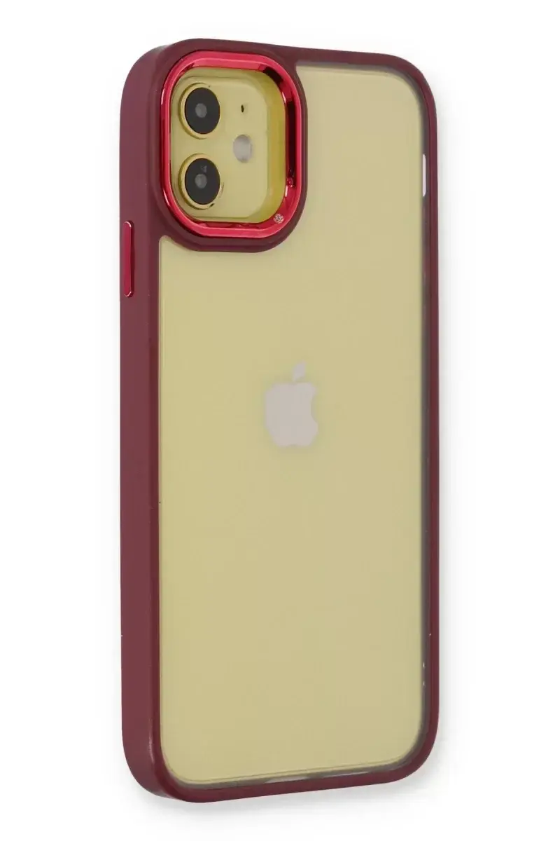 Newface İphone 12 Kılıf Dora Kapak - Kırmızı