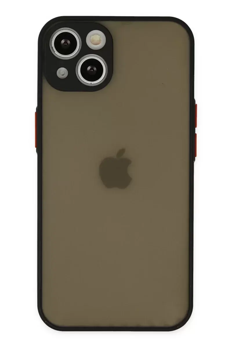 Newface İphone 15 Plus Kılıf Montreal Silikon Kapak - Siyah
