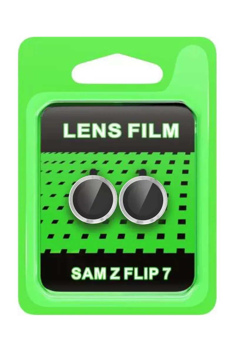 Newface Samsung Galaxy Z Flip 7 Raze Metal Kamera Lens - Gümüş
