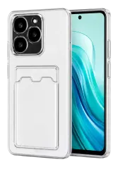 Newface Realme C61 Kılıf Kart Şeffaf Silikon - Şeffaf