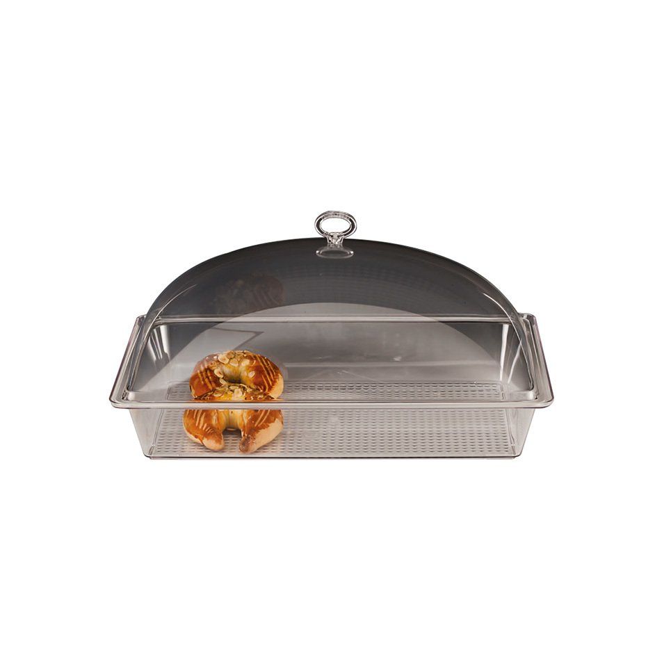 Kurabiye, Poğaça, Lokum vb. Muhafaz Kabı Muhafaza Kabı, Derin, Kapaklı, Polikarbon, 43x28x h:18 cm