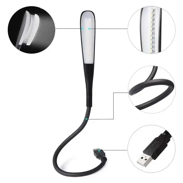 Powermaster Pm-24561 14 Ledli Siyah Esnek Usb Led Lamba