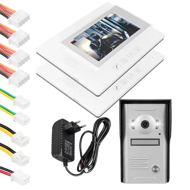 Powermaster 37m 1 Daire 7'' Görüntülü Diafon Kapı Zili Interkom Akıllı Ev Güvenliği Sistemi