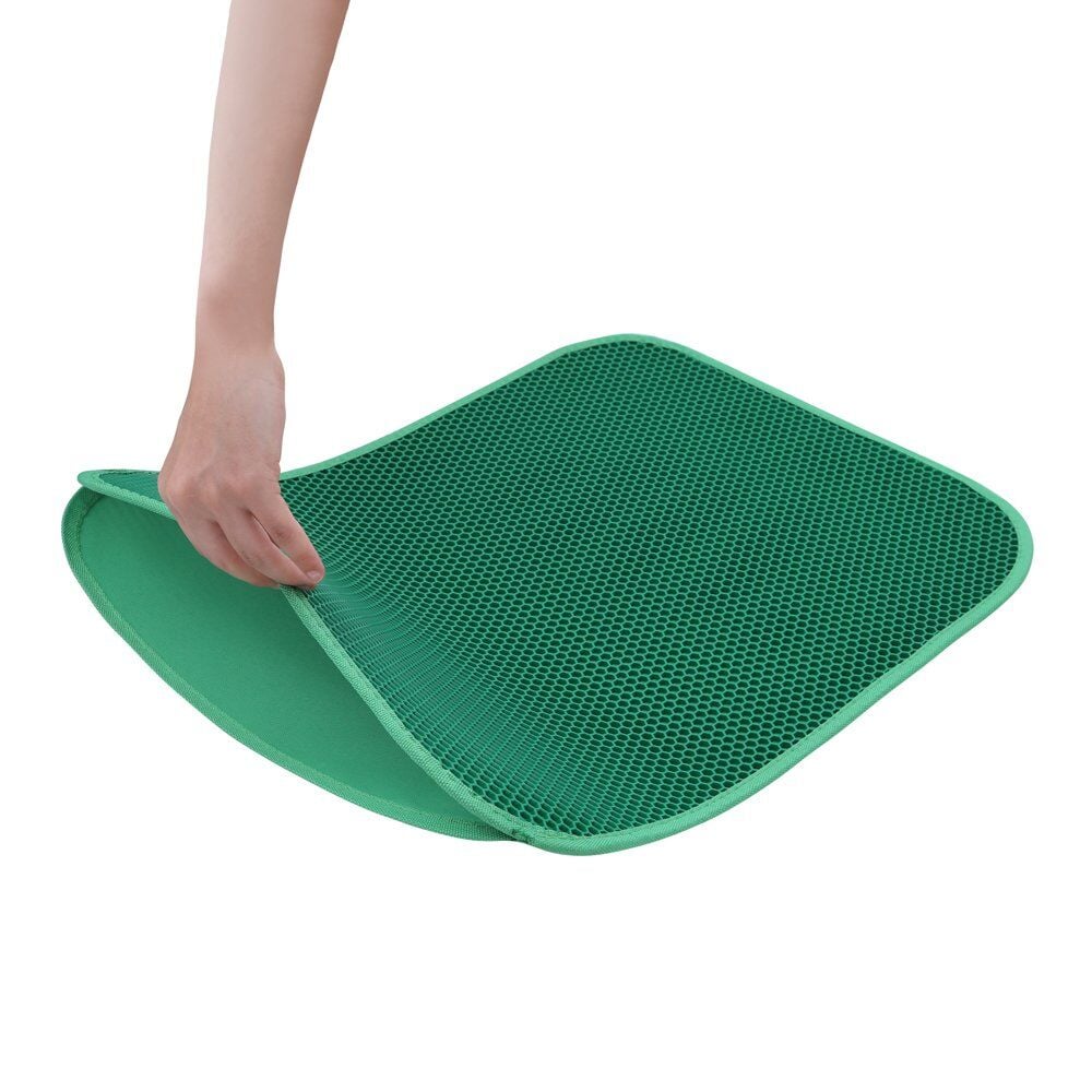 Cattie Elekli Kedi Tuvalet Önü Paspası 60 x 90 cm Yeşil