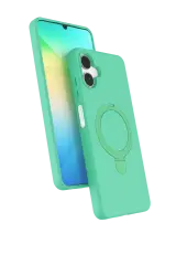 Newface Samsung Galaxy A06 Regal Magsafe Standlı Kapak - Yeşil