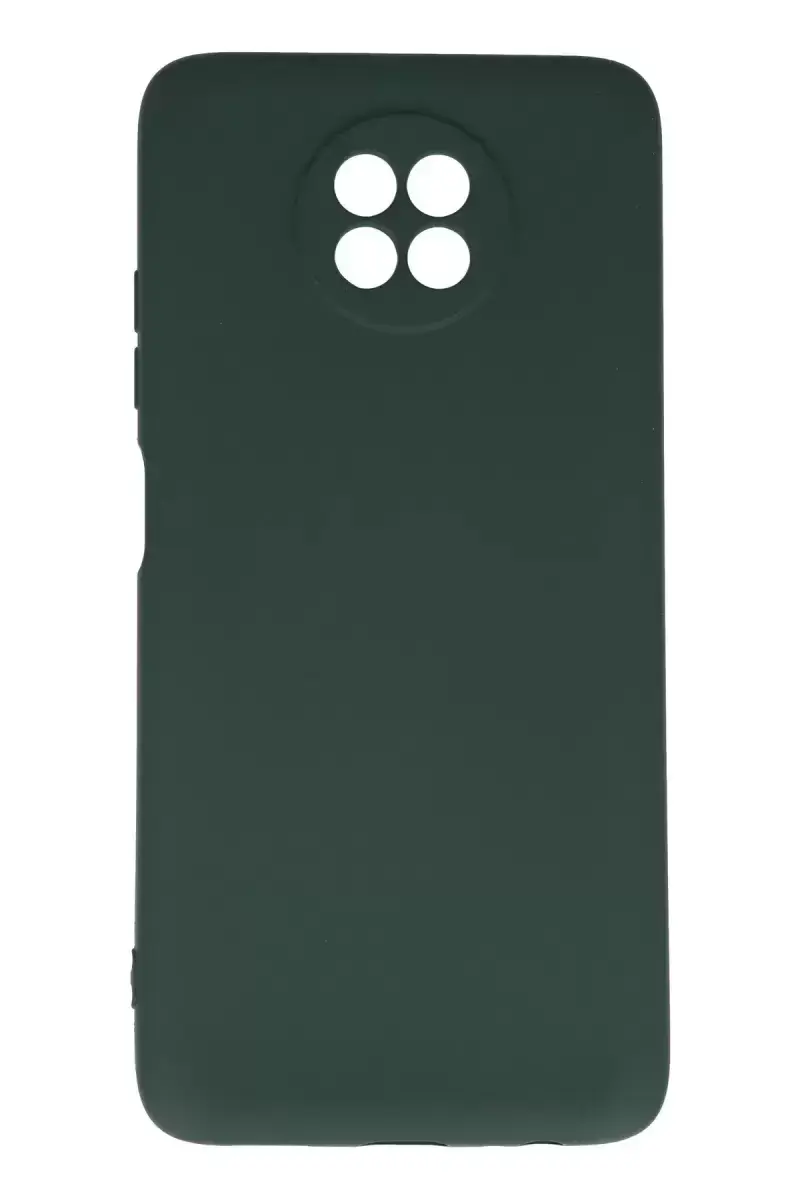 Newface Xiaomi Redmi Note 9 5g Kılıf Nano İçi Kadife Silikon - Koyu Yeşil