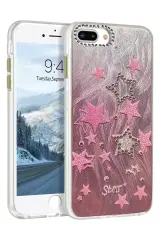 Newface İphone 7 Plus Kılıf Blade Aynalı Desenli Kapak - Desen 7